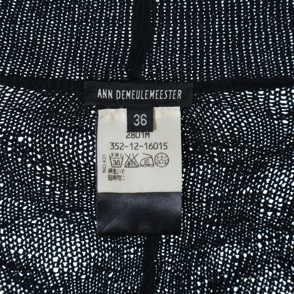 ANN DEMEULEMEESTER(アンドゥムルメステール) ロングアーム ニットセーター ブラック 352-12-16015 レディース