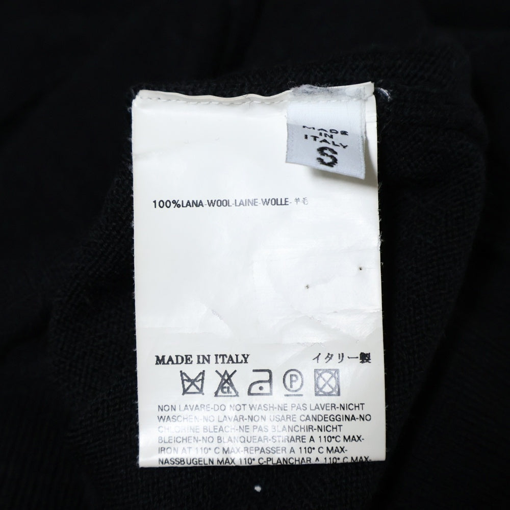 Maison Martin Margiela(メゾンマルタンマルジェラ) ここのえ期 白タグ Vネック ニットセーター ブラック 00393 レディース
