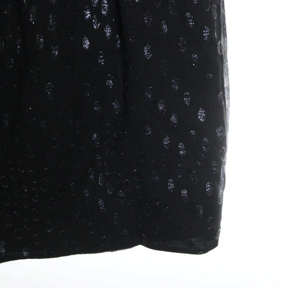 MOSCHINO(モスキーノ) 総柄 ノースリーブワンピース ブラック レディース