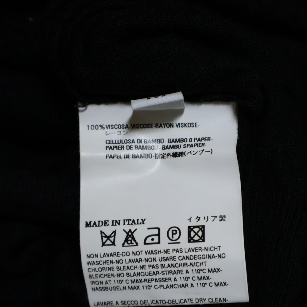 Maison Martin Margiela(メゾンマルタンマルジェラ) ここのえ期 白タグ ドローコード ノースリーブ ニットセーター ブラック 00948 レディース