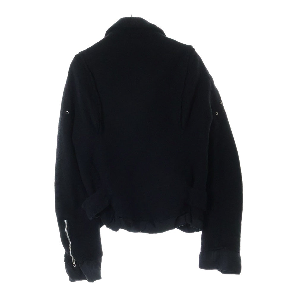 JUNYA WATANABE COMME des GARCONS(ジュンヤワタナベ コムデギャルソン) ウール ダブルライダース ジャケット ブラック JT-J029 AD2007 レディース