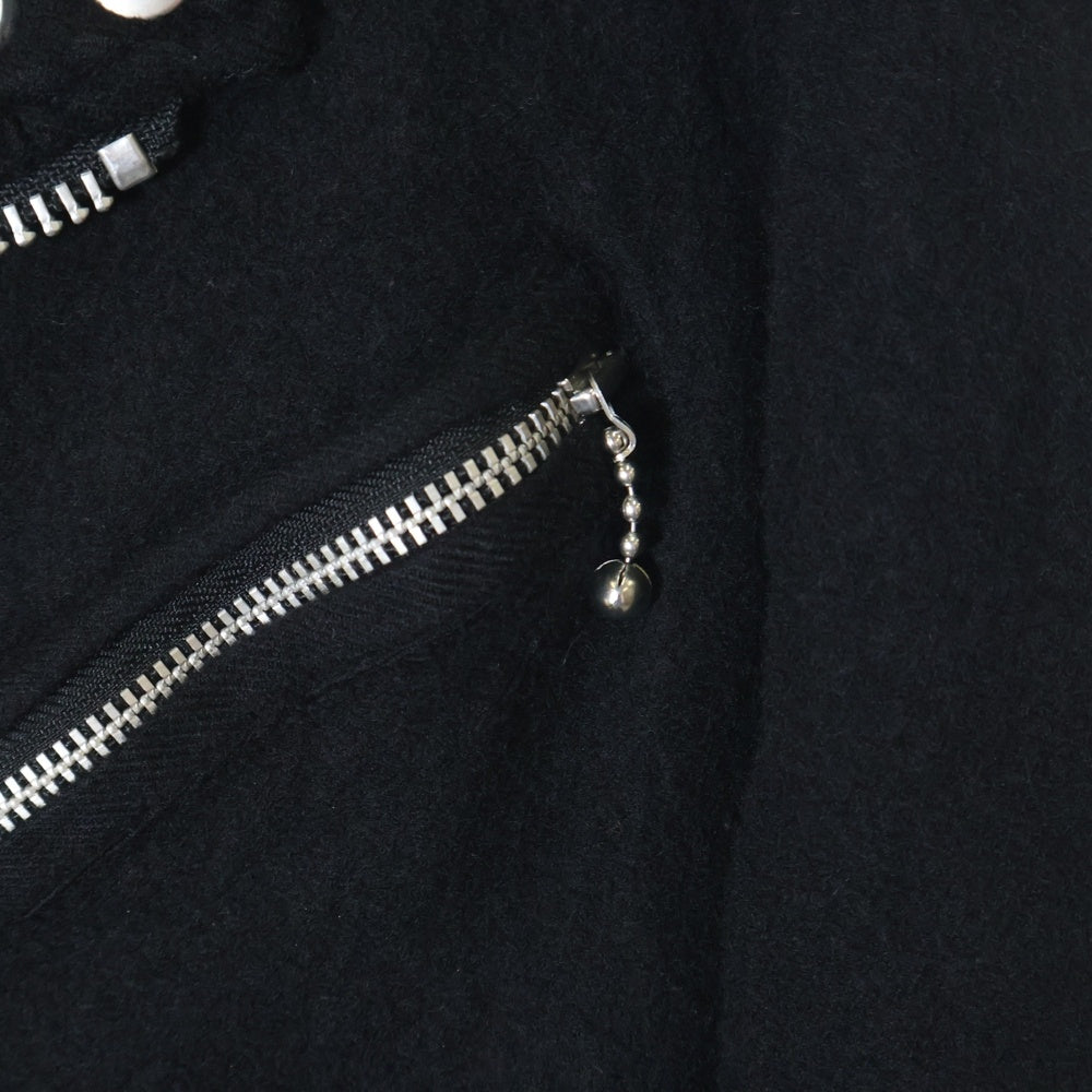 JUNYA WATANABE COMME des GARCONS(ジュンヤワタナベ コムデギャルソン) ウール ダブルライダース ジャケット ブラック JT-J029 AD2007 レディース