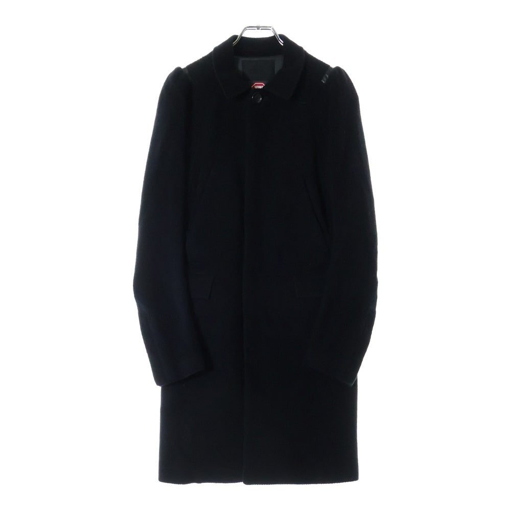 UNDERCOVER(アンダーカバー) ウィンドストッパー パワーショルダー ウール ステンカラーコート ブラック D1302 レディース