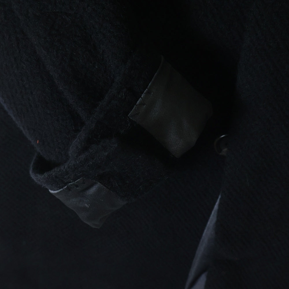 UNDERCOVER(アンダーカバー) ウィンドストッパー パワーショルダー ウール ステンカラーコート ブラック D1302 レディース