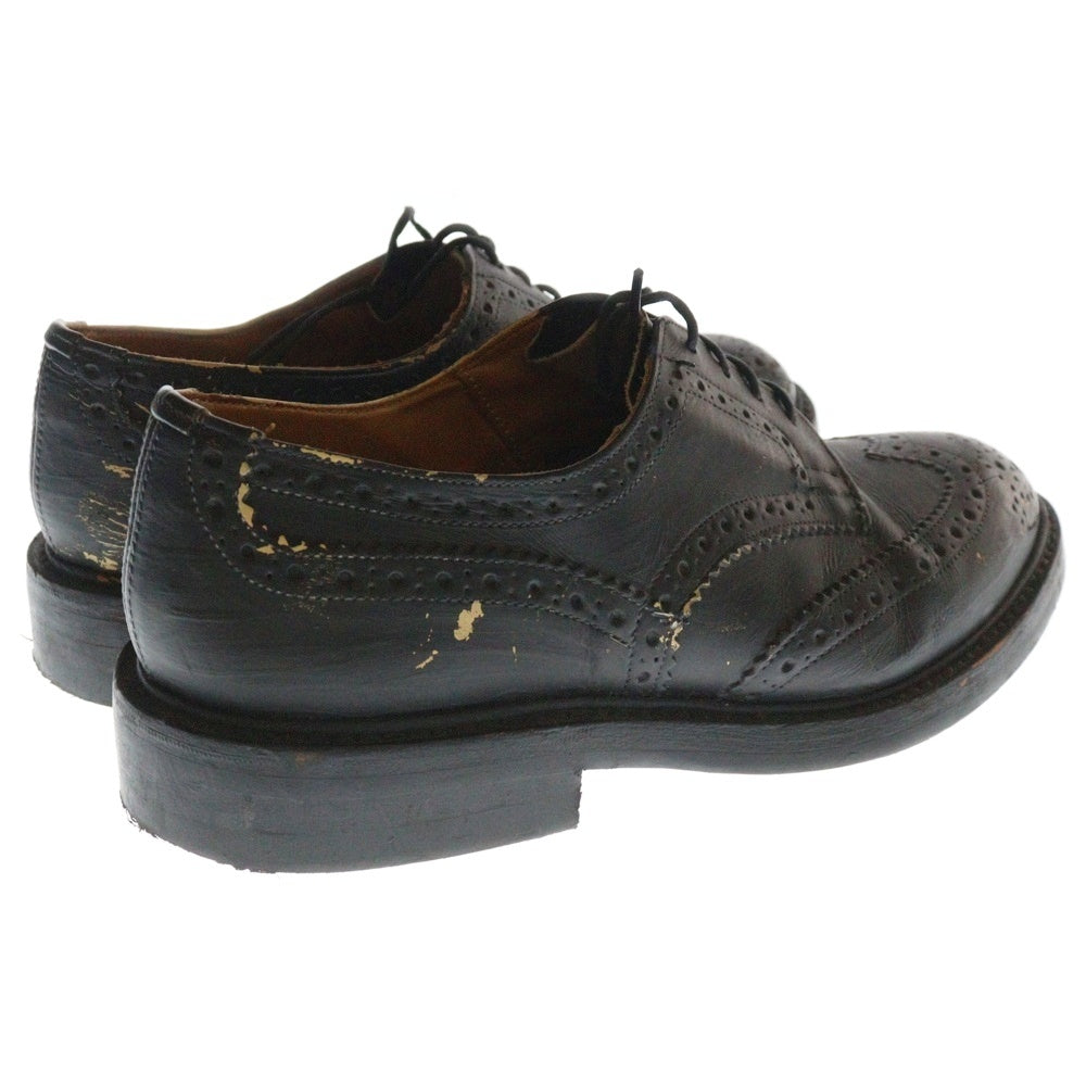 Tricker's(トリッカーズ) ウィングチップ レザー ダービー ドレスシューズ ブラック
