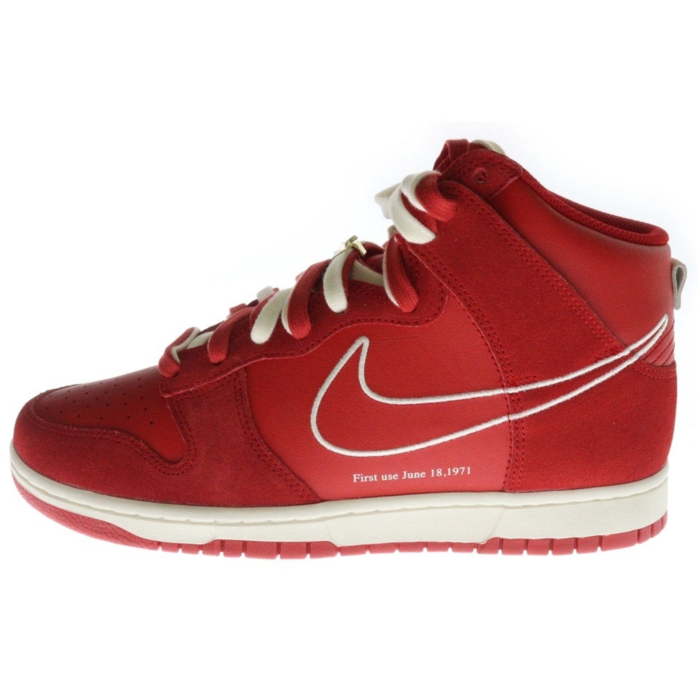 NIKE(ナイキ) DUNK HIGH SE FIRST USE UNIVERSITY RED ダンク ファーストユーズ ユニバーシティレッド ハイカットスニーカー レッド US11/29cm DH0960-600