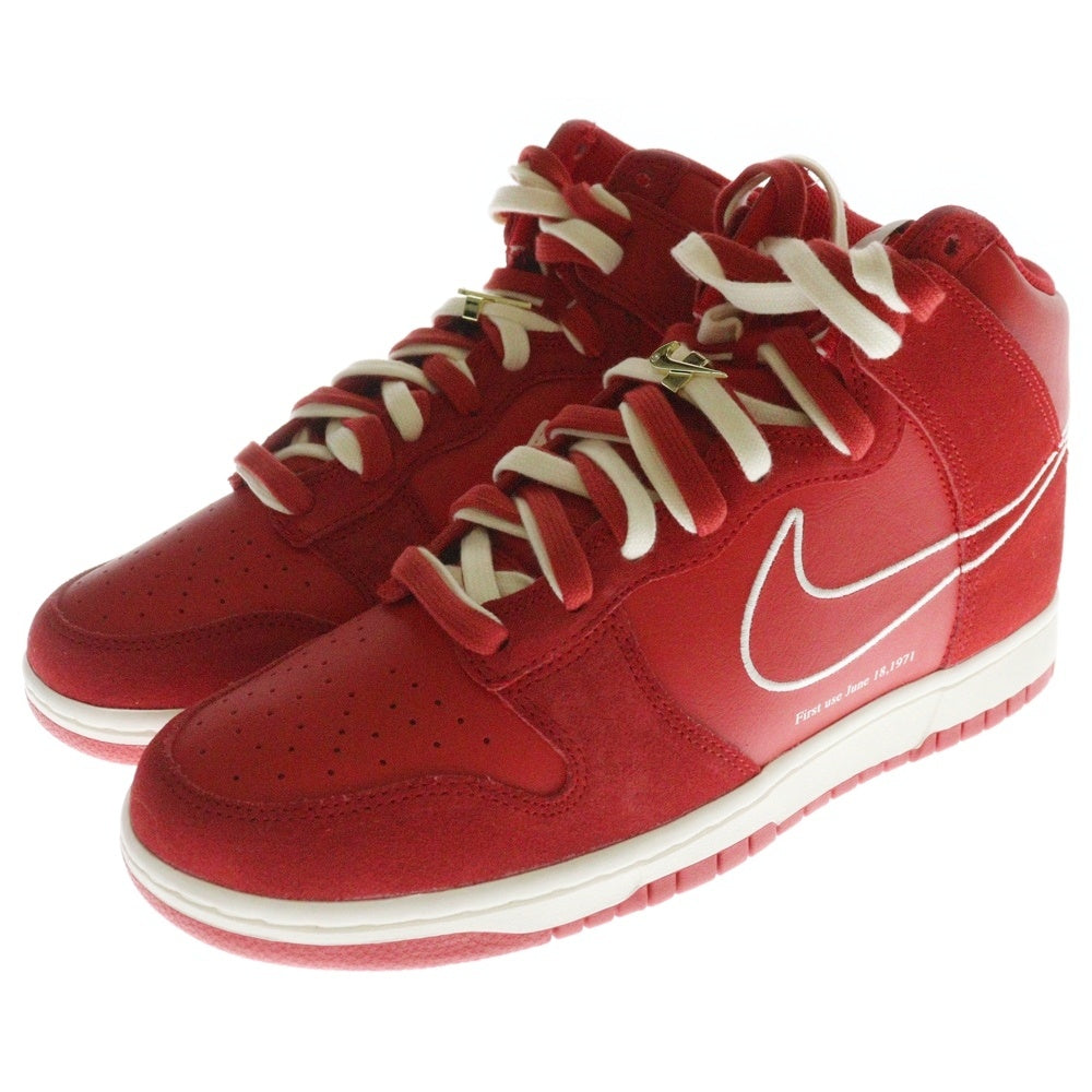 NIKE(ナイキ) DUNK HIGH SE FIRST USE UNIVERSITY RED ダンク ファーストユーズ ユニバーシティレッド ハイカットスニーカー レッド US11/29cm DH0960-600
