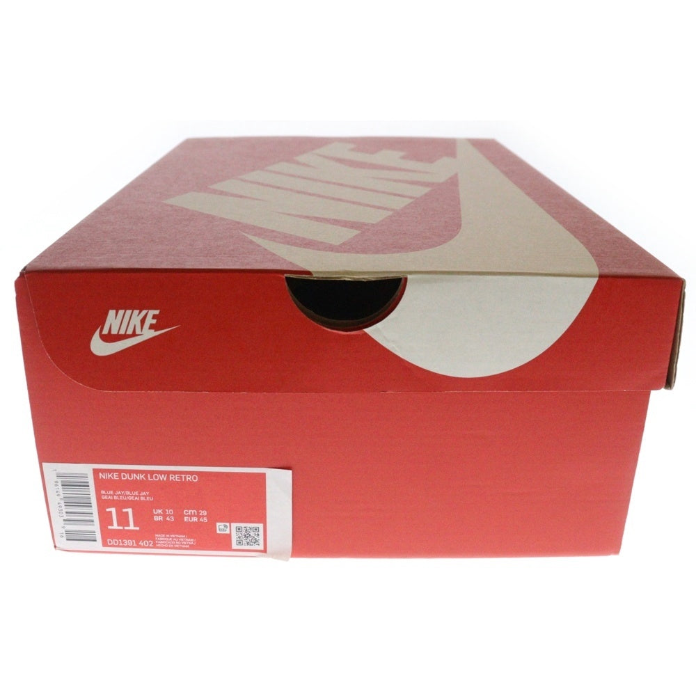 NIKE(ナイキ) DUNK LOW RETRO Blue Jay and University Gold ダンク レトロ ローカットスニーカー ブルー/イエロー US11/29cm DD1391-402