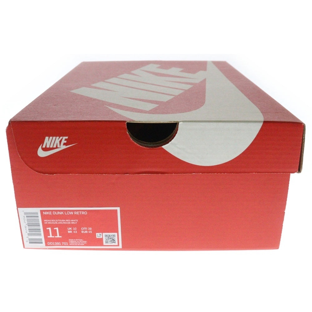 NIKE(ナイキ) DUNK LOW RETRO MIDAS GOLD ダンク レトロ マイダス ローカットスニーカー イエロー/レッド US11/29cm DD1391-701
