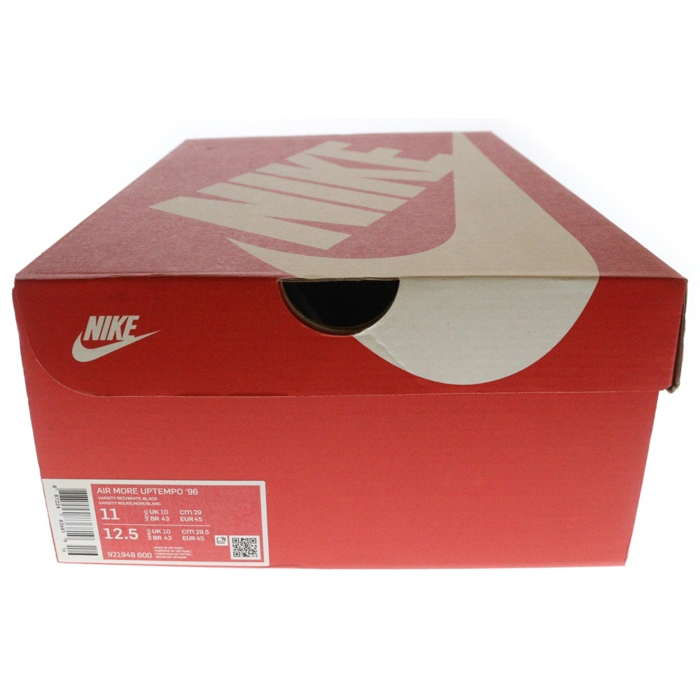 NIKE(ナイキ) AIR MORE UPTEMPO 96 エア モア アップテンポ ハイカットスニーカー レッド US11/29cm 921948-600