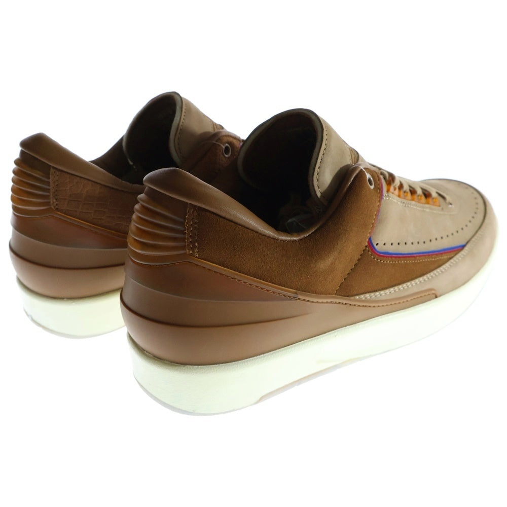 NIKE(ナイキ) ×TWO 18 AIR JORDAN 2 RETRO LOW SP TAN ツーエイティーン エアジョーダン2 レトロ タン ローカットスニーカー ブラウン US11/29cm DV7129-222