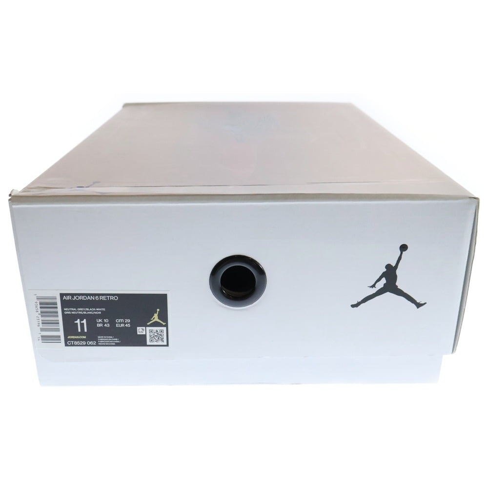 NIKE(ナイキ) AIR JORDAN 6 NEUTRAL GREY HARE エアジョーダン6 ニュートラルグレー ヘア ハイカットスニーカー ホワイト/グレー US11/29cm CT8529-062