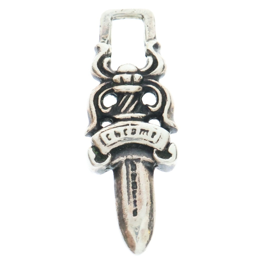 CHROME HEARTS(クロムハーツ) #5 DAGGER ZIP1 ロジウム加工 ダガージップ シルバーネックレストップ シルバー