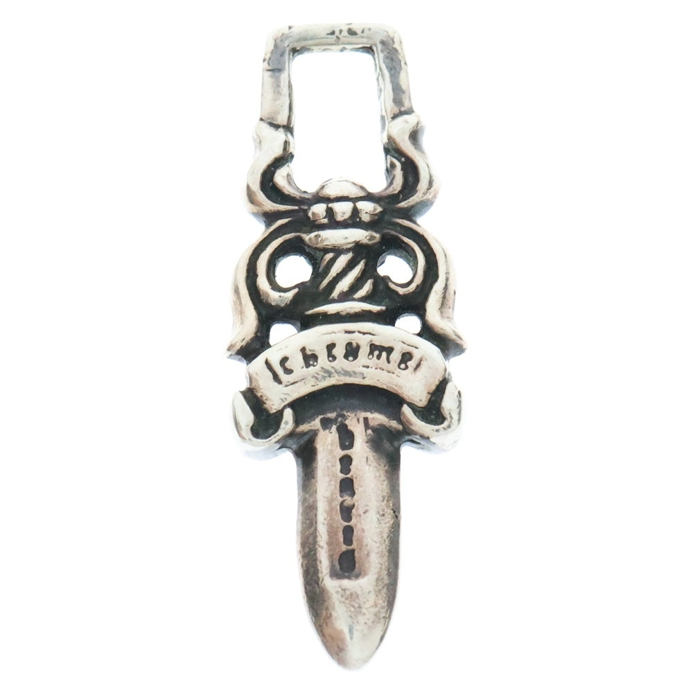 CHROME HEARTS(クロムハーツ) #5 DAGGER ZIP1 ロジウム加工 ダガージップ シルバーネックレストップ シルバー