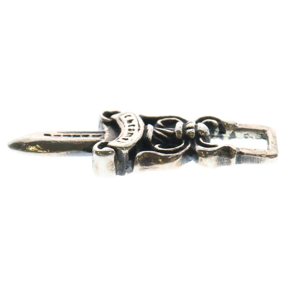 CHROME HEARTS(クロムハーツ) #5 DAGGER ZIP1 ロジウム加工 ダガージップ シルバーネックレストップ シルバー
