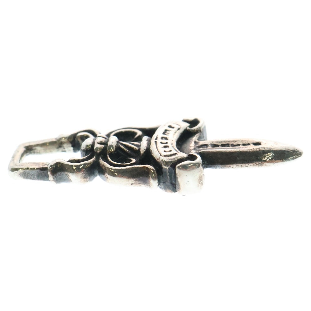 CHROME HEARTS(クロムハーツ) #5 DAGGER ZIP1 ロジウム加工 ダガージップ シルバーネックレストップ シルバー