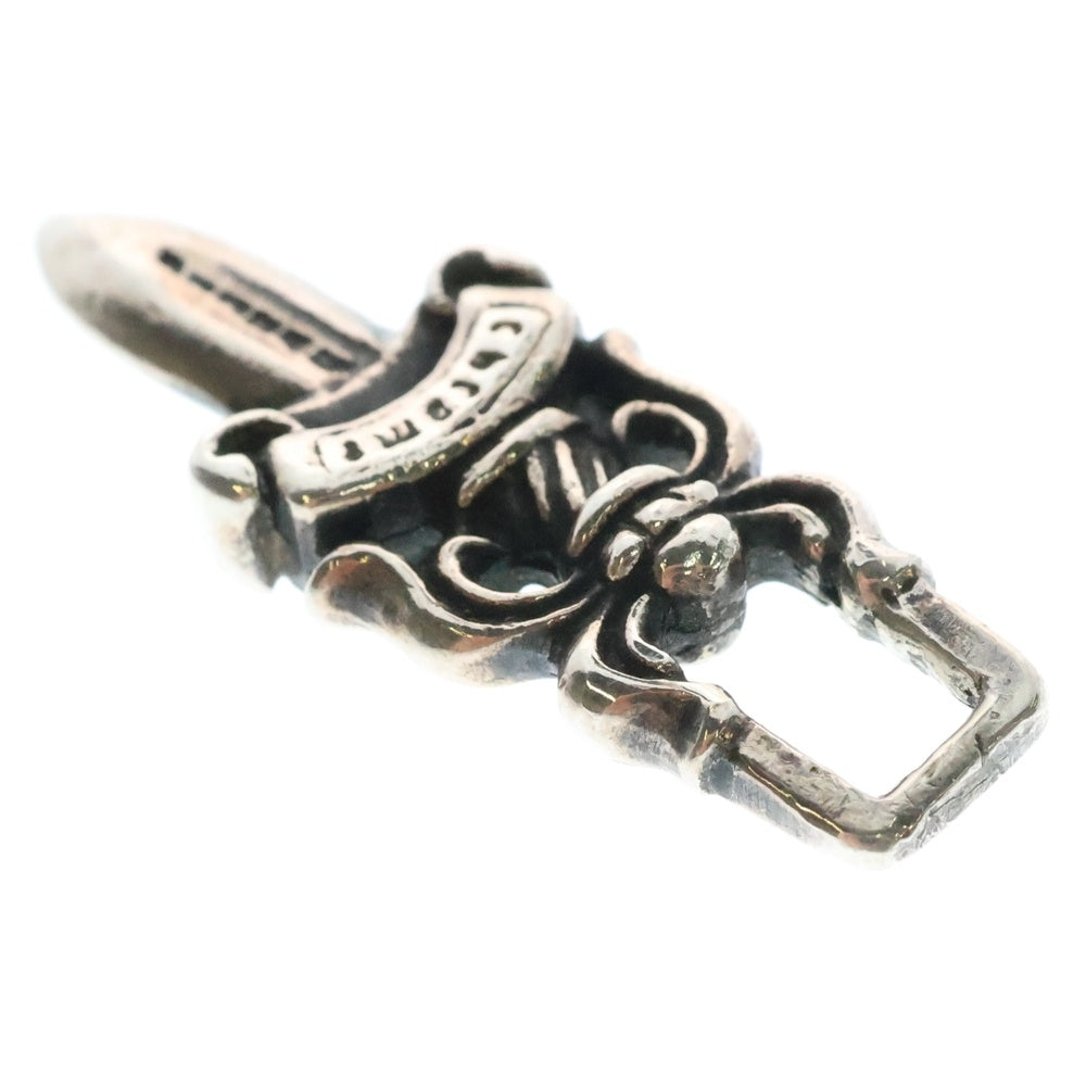 CHROME HEARTS(クロムハーツ) #5 DAGGER ZIP1 ロジウム加工 ダガージップ シルバーネックレストップ シルバー