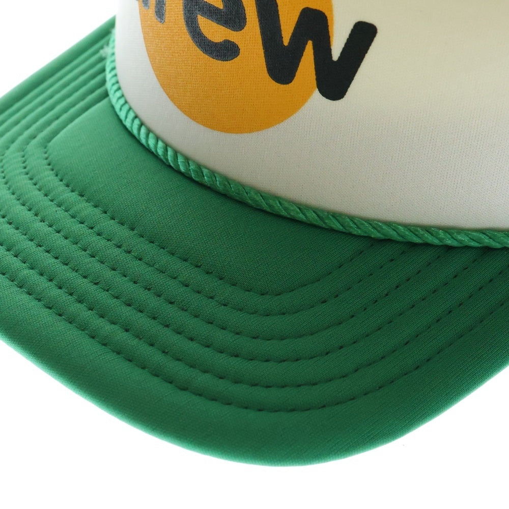 drew house(ドリューハウス) INFINITE JOY TRUCKER HAT インフィニット ジョイ フロントロゴ トラッカー ハット メッシュキャップ 帽子 ホワイト/グリーン