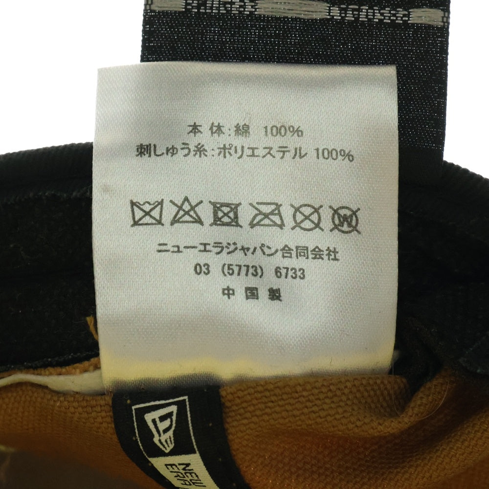 X-LARGE(エクストララージ) ×NEW ERA ニューエラ ロゴパッチ 6パネル キャップ 帽子 ブラウン
