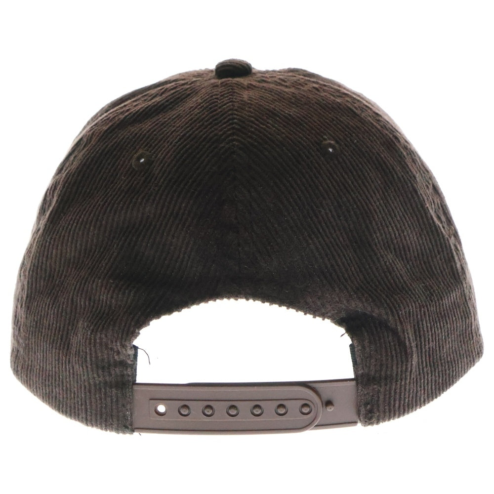 drew house(ドリューハウス) ロゴパッチ 6パネル コーデュロイ キャップ 帽子 ブラウン