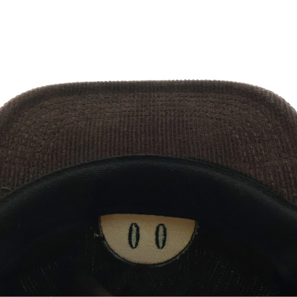 drew house(ドリューハウス) ロゴパッチ 6パネル コーデュロイ キャップ 帽子 ブラウン