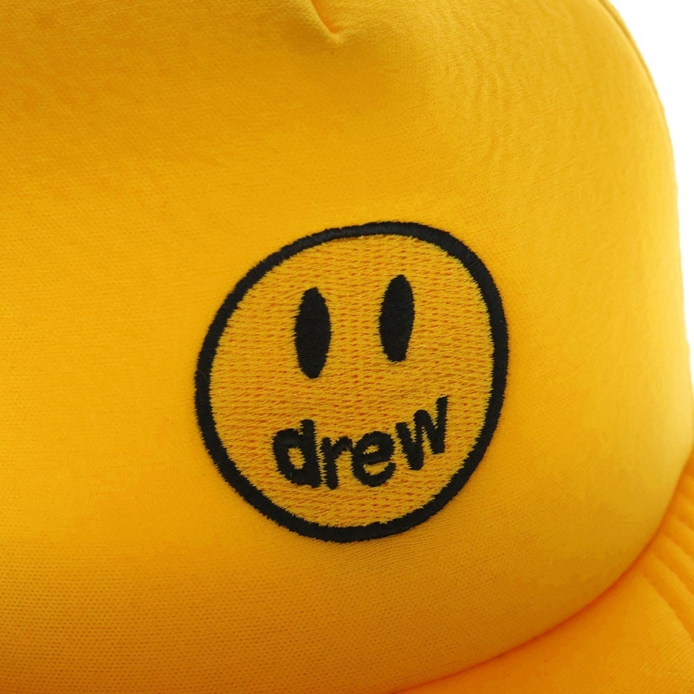 drew house(ドリューハウス) MASCOT TRUCKER HAT マスコット ロゴエンブロイダリー トラッカー ハット メッシュキャップ 帽子 イエロー