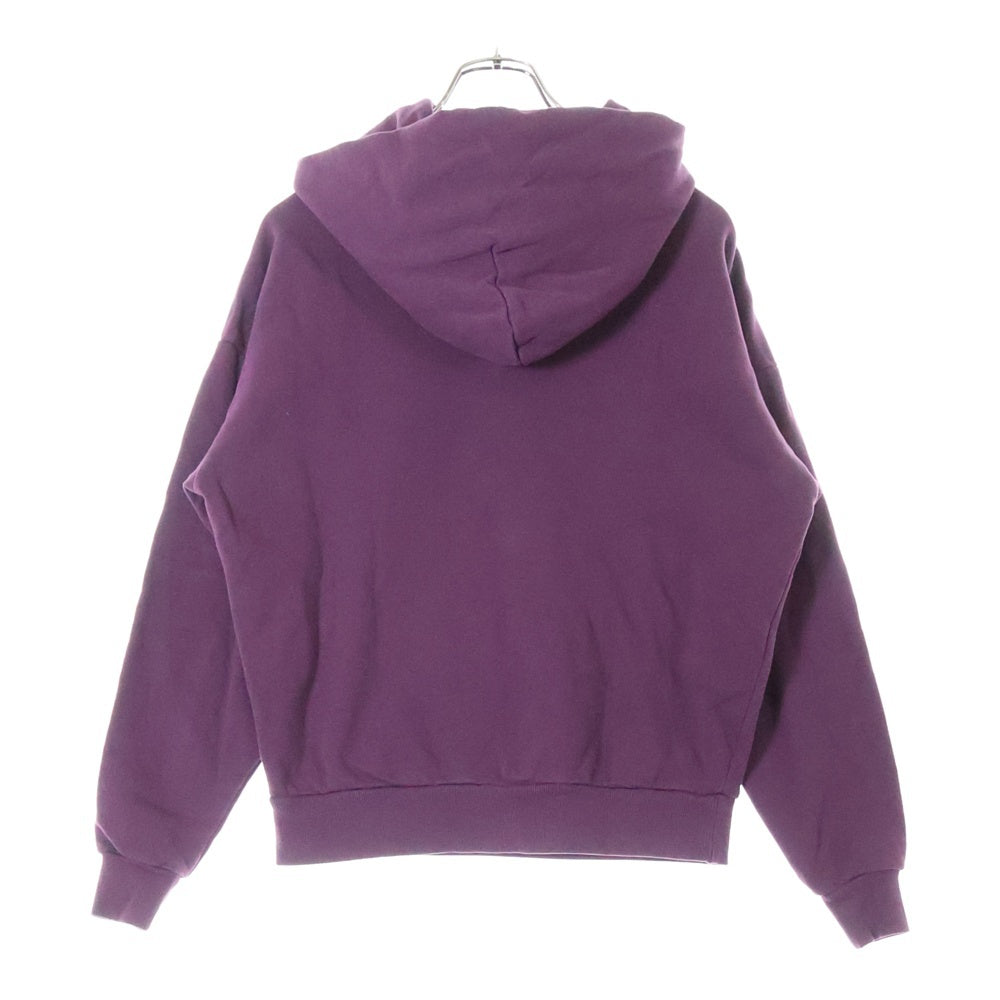 drew house(ドリューハウス) 21AW SCRIBBLE EMBROIDERY HOODIE スクリブル エンブロイダリー フロントロゴ プルオーバー スウェットパーカー パープル