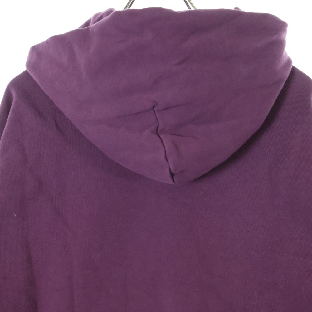 drew house(ドリューハウス) 21AW SCRIBBLE EMBROIDERY HOODIE スクリブル エンブロイダリー フロントロゴ プルオーバー スウェットパーカー パープル