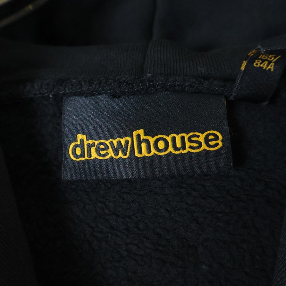 drew house(ドリューハウス) 22AW FIRE HOODIE ファイアー フロントロゴ プルオーバー スウェットパーカー ブラック/レッド