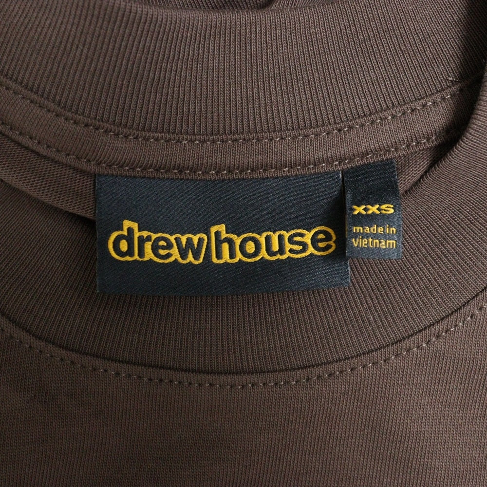 drew house(ドリューハウス) BOOMBOX S/S TEE ブームボックス ラジオ フロントプリント クルーネック半袖Tシャツ カットソー ブラウン