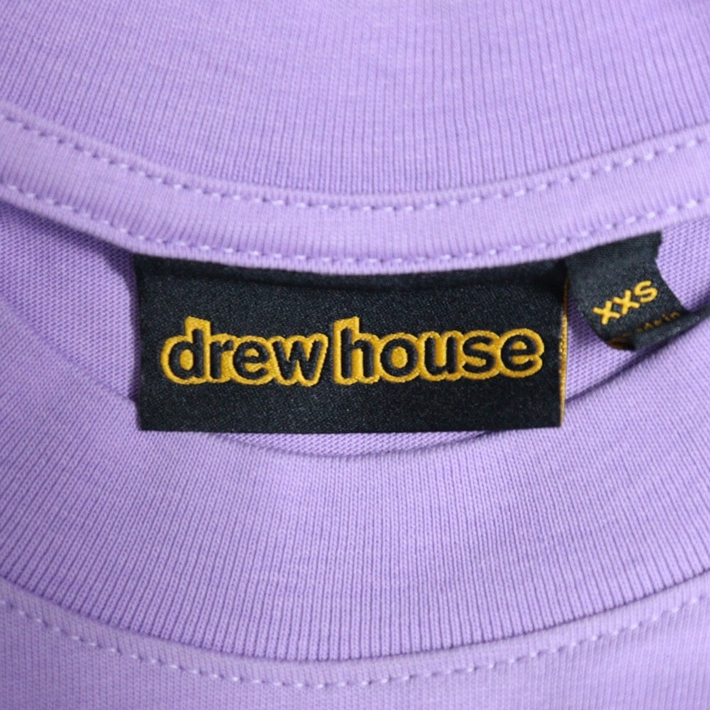 drew house(ドリューハウス) LOVE S/S TEE ハートプリント ラブ クルーネック半袖Tシャツ カットソー パープル/イエロー