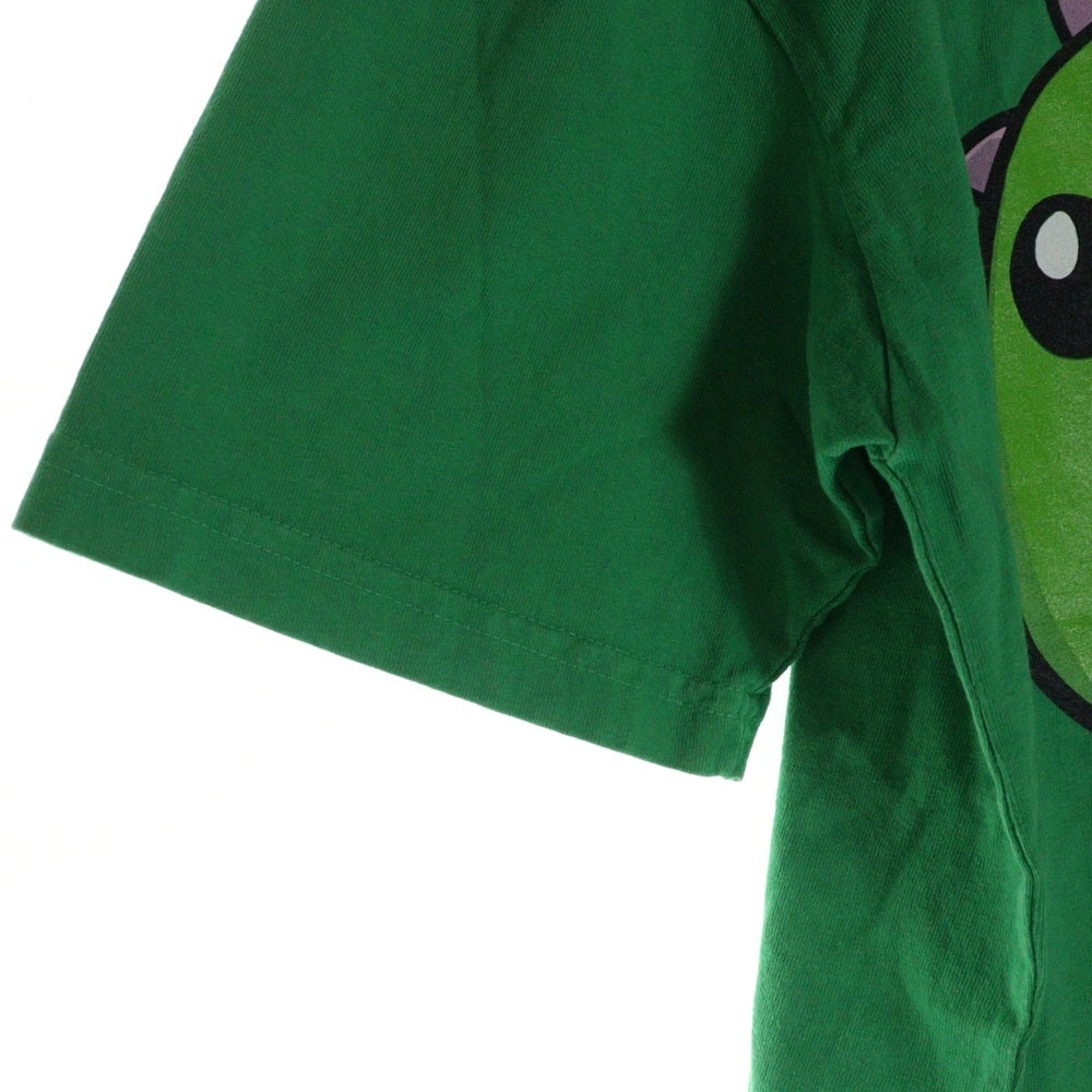 drew house(ドリューハウス) 21SS DINODREW SS TEE ディノドリュー フロントプリント クルーネック半袖Tシャツ カットソー グリーン
