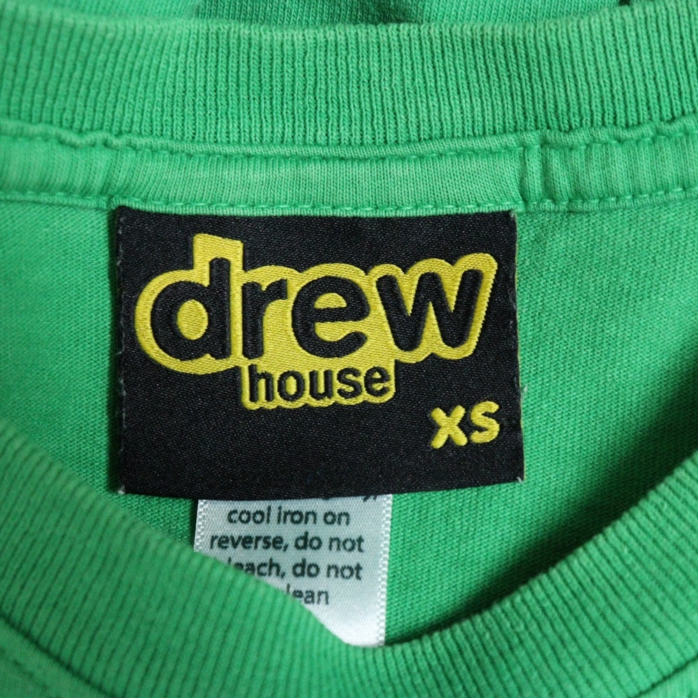 drew house(ドリューハウス) 21SS DINODREW SS TEE ディノドリュー フロントプリント クルーネック半袖Tシャツ カットソー グリーン