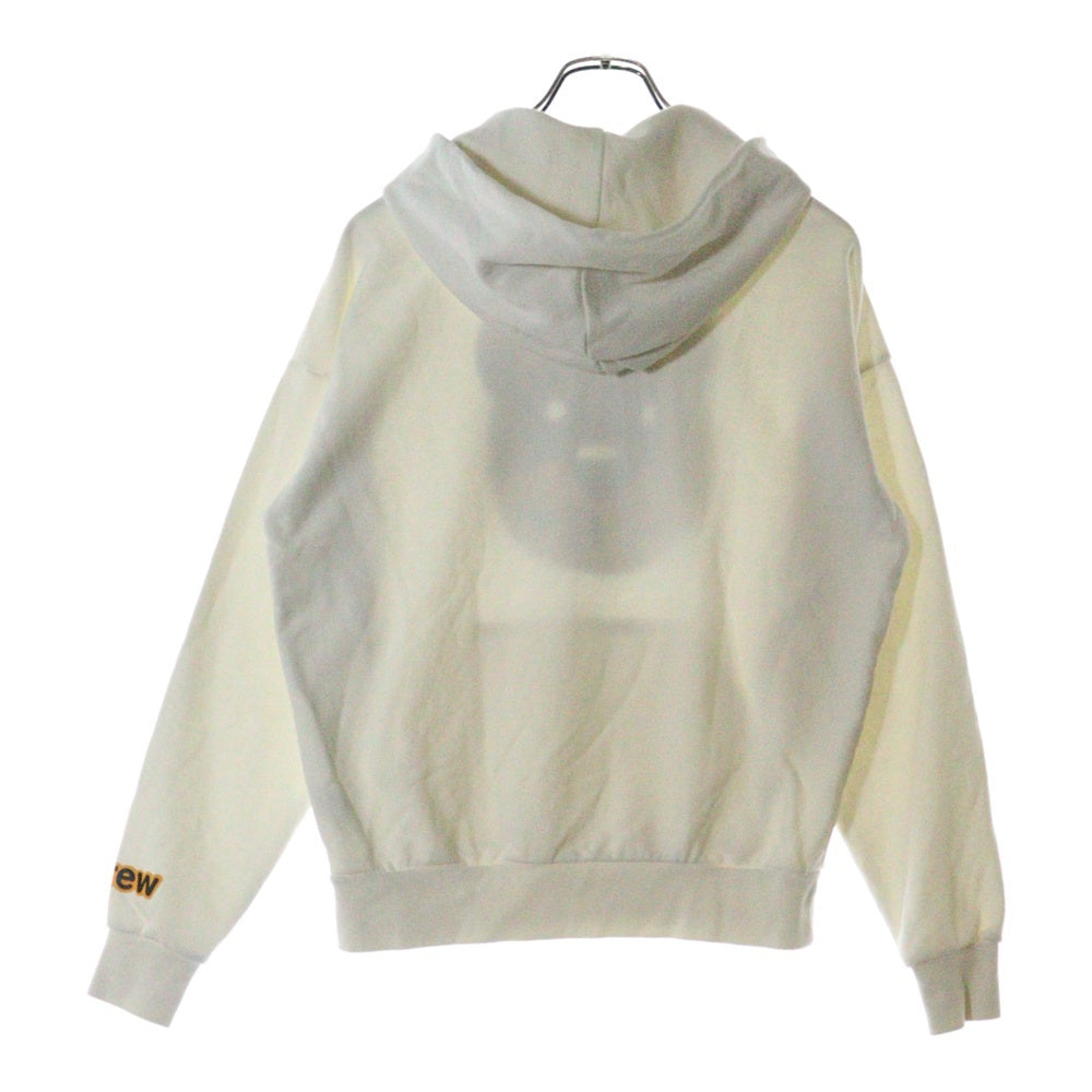 drew house(ドリューハウス) THEODREW HOODIE フロントプリント プルオーバー スウェットパーカー フーディ ホワイト/ブラウン