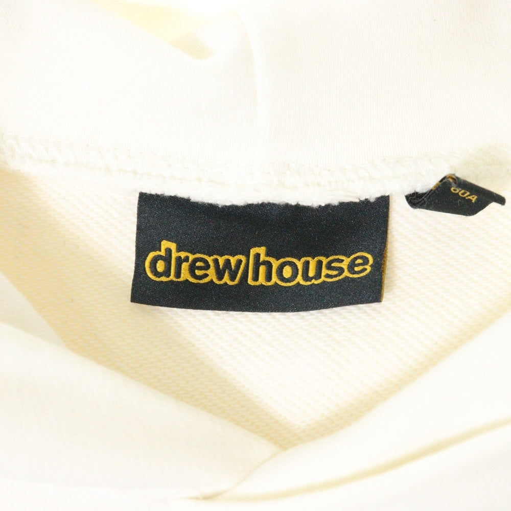 drew house(ドリューハウス) THEODREW HOODIE フロントプリント プルオーバー スウェットパーカー フーディ ホワイト/ブラウン