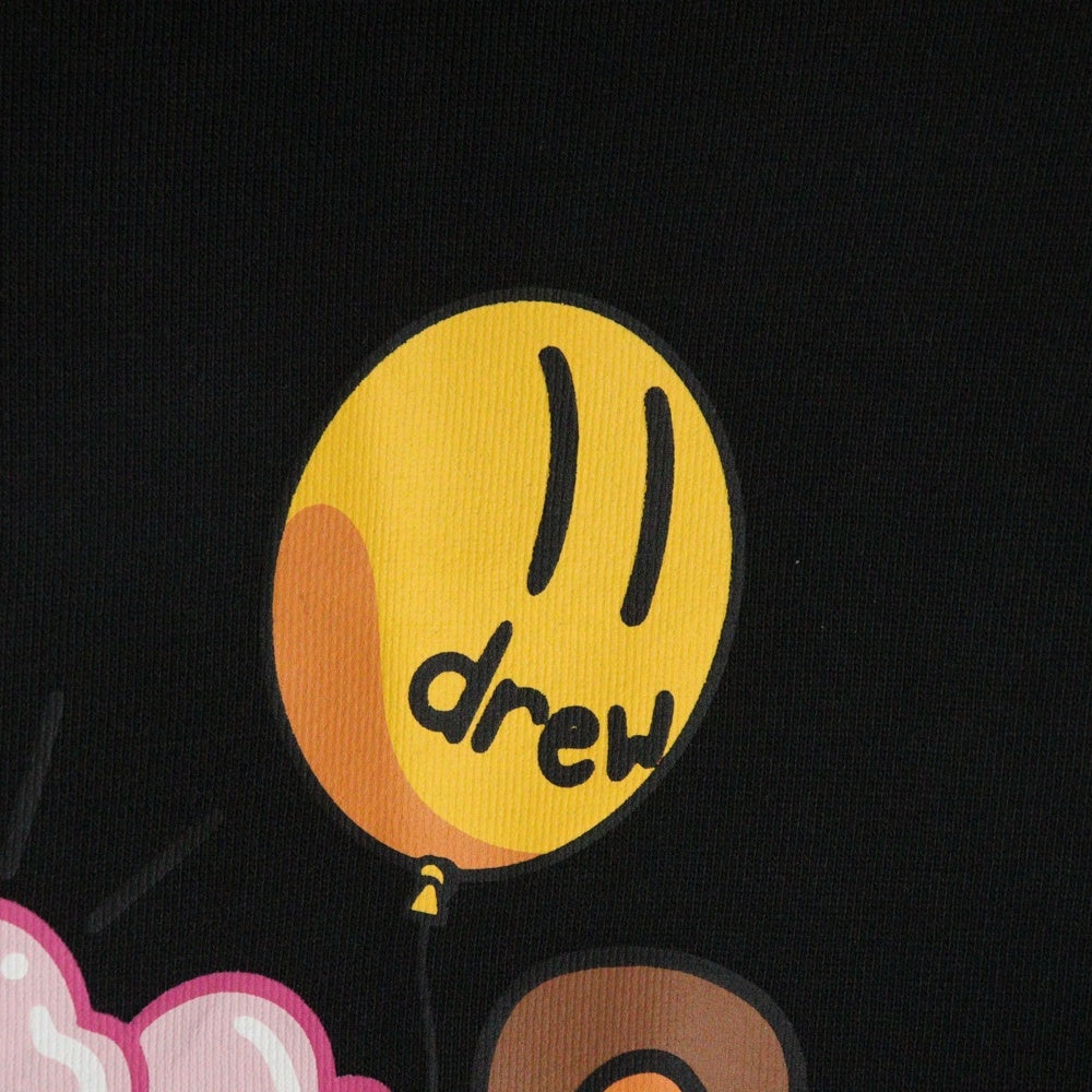 drew house(ドリューハウス) 22AW DOODLE HOODIE ドゥードゥル フロントプリント プルオーバー スウェットパーカー フーディ ブラック