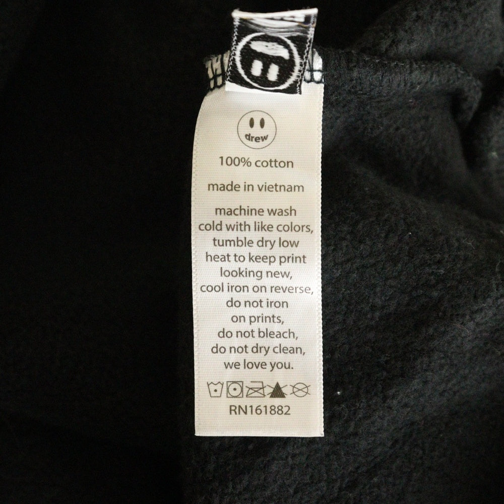 drew house(ドリューハウス) 22AW DOODLE HOODIE ドゥードゥル フロントプリント プルオーバー スウェットパーカー フーディ ブラック