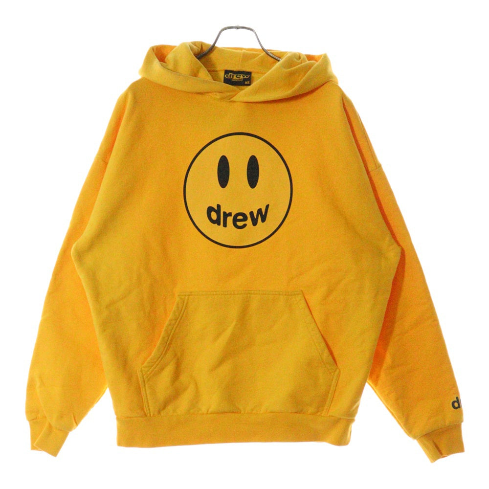 drew house(ドリューハウス) 21AW MASCOT HOODIE フロントマスコットロゴプリント プルオーバー スウェットパーカー フーディ イエロー