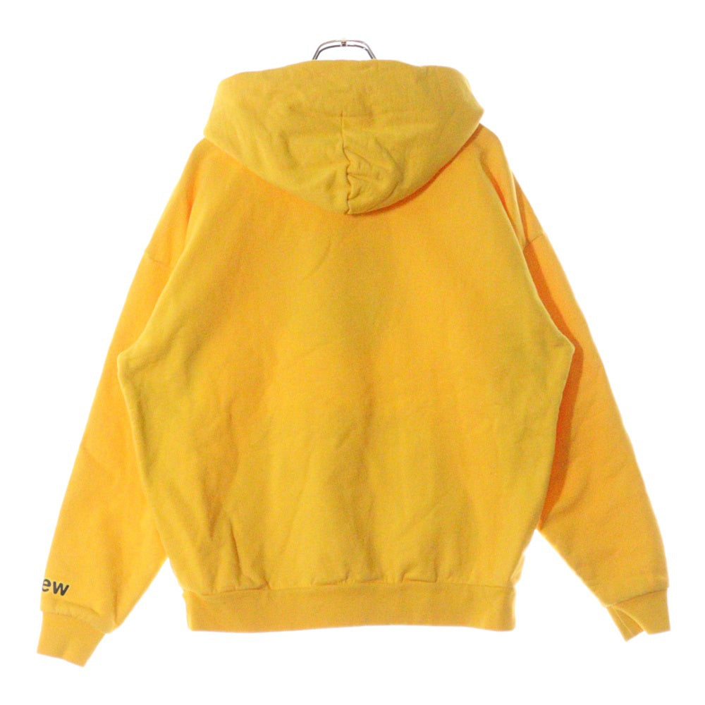 drew house(ドリューハウス) 21AW MASCOT HOODIE フロントマスコットロゴプリント プルオーバー スウェットパーカー フーディ イエロー
