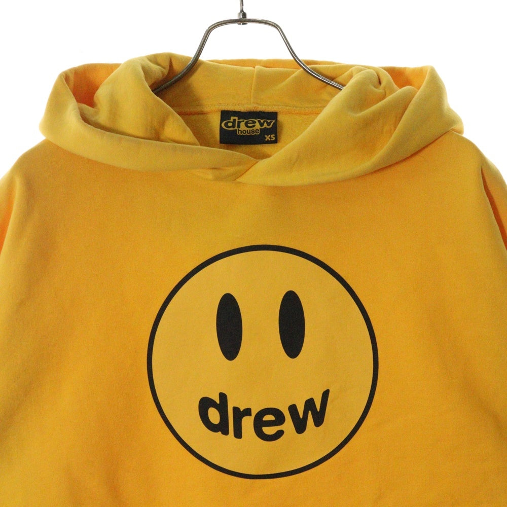 drew house(ドリューハウス) 21AW MASCOT HOODIE フロントマスコットロゴプリント プルオーバー スウェットパーカー フーディ イエロー
