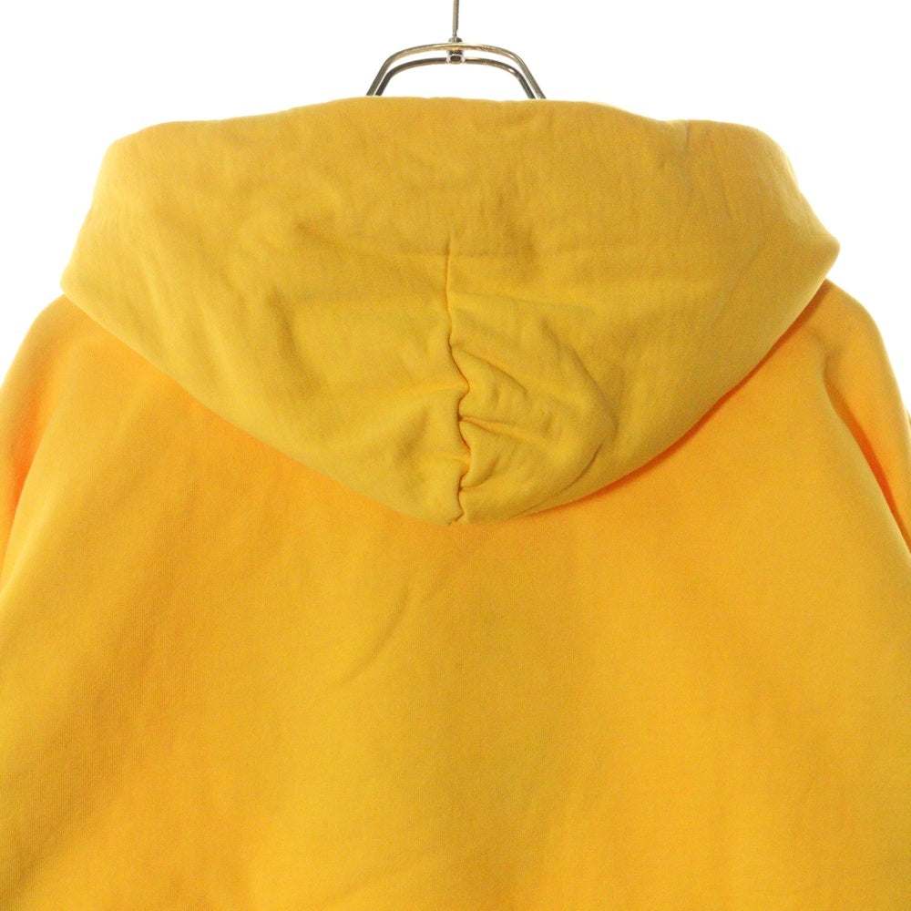 drew house(ドリューハウス) 21AW MASCOT HOODIE フロントマスコットロゴプリント プルオーバー スウェットパーカー フーディ イエロー
