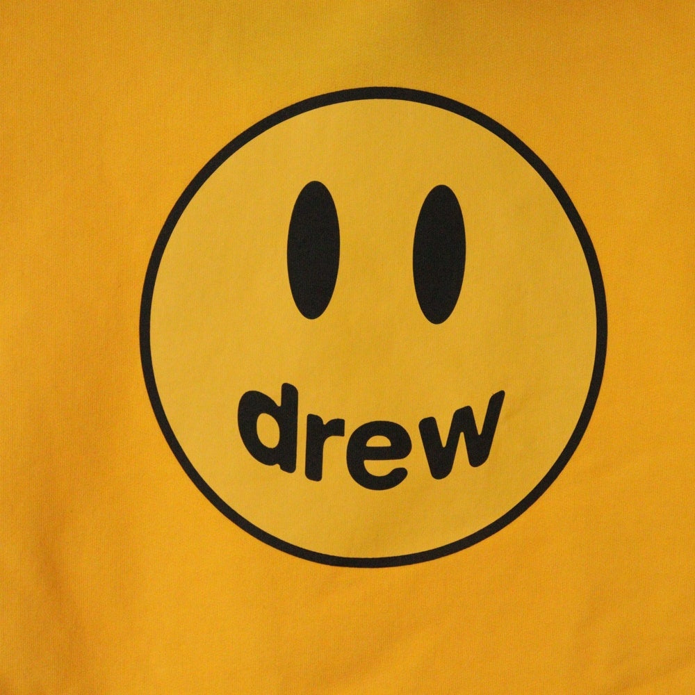 drew house(ドリューハウス) 21AW MASCOT HOODIE フロントマスコットロゴプリント プルオーバー スウェットパーカー フーディ イエロー