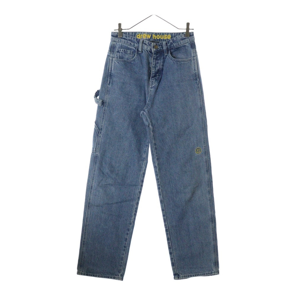 drew house(ドリューハウス) 21SS WIND LEG JEAN ヴィンテージ加工 ボタンフライ デニムパンツ ジーンズ インディゴ