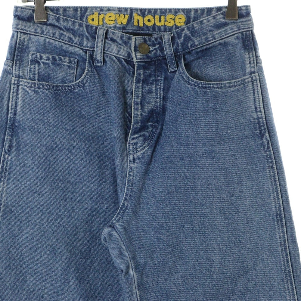 drew house(ドリューハウス) 21SS WIND LEG JEAN ヴィンテージ加工 ボタンフライ デニムパンツ ジーンズ インディゴ