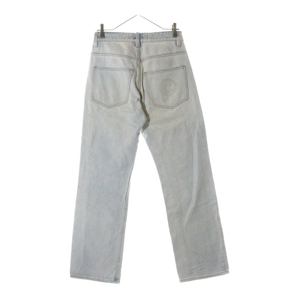 drew house(ドリューハウス) 21SS WIND LEG JEAN ヴィンテージ加工 ボタンフライ デニムパンツ ジーンズ ブルー