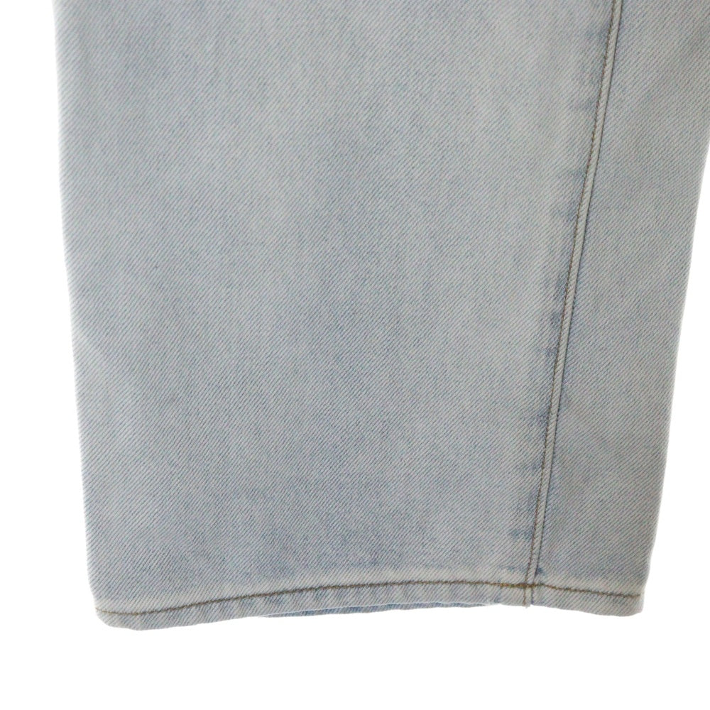 drew house(ドリューハウス) 21SS WIND LEG JEAN ヴィンテージ加工 ボタンフライ デニムパンツ ジーンズ ブルー