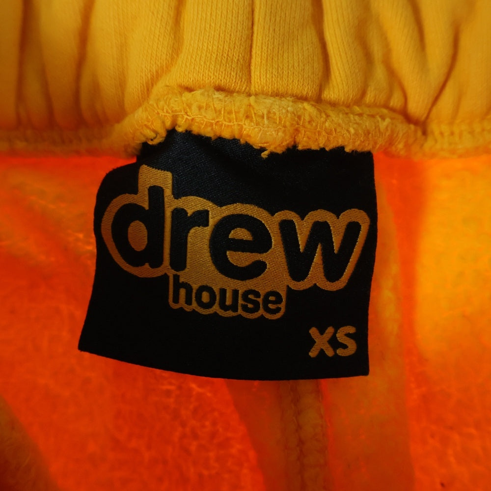 drew house(ドリューハウス) ロゴプリント ドローコード ジョガースウェットパンツ イエロー