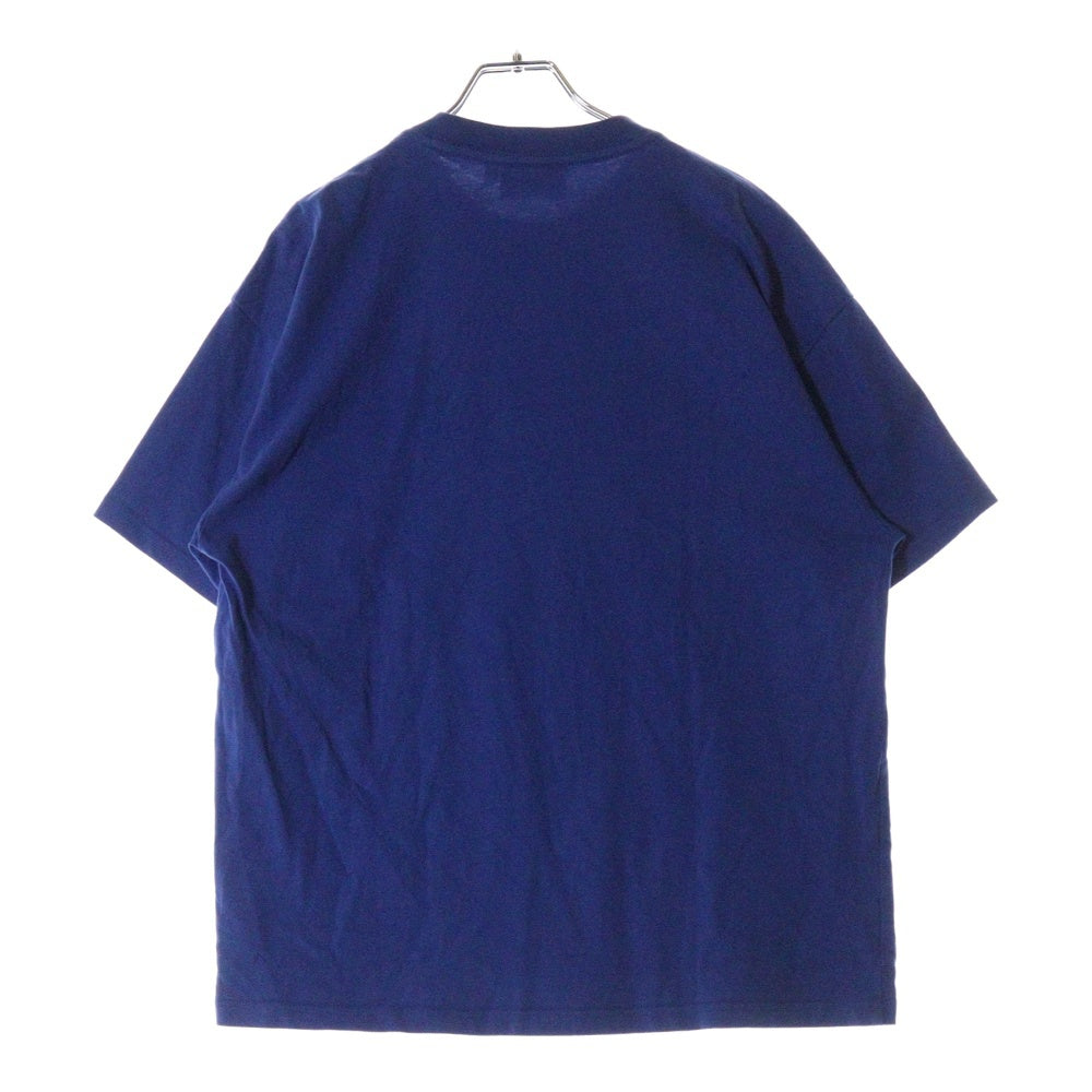 drew house(ドリューハウス) 23SS DAISY TEE デイジー フロントマスコットロゴプリント クルーネック半袖Tシャツ カットソー ブルー