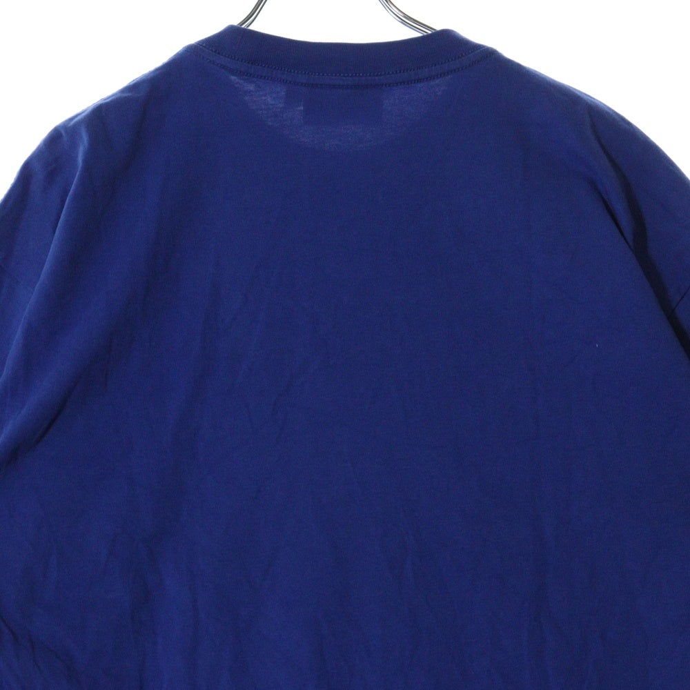 drew house(ドリューハウス) 23SS DAISY TEE デイジー フロントマスコットロゴプリント クルーネック半袖Tシャツ カットソー ブルー