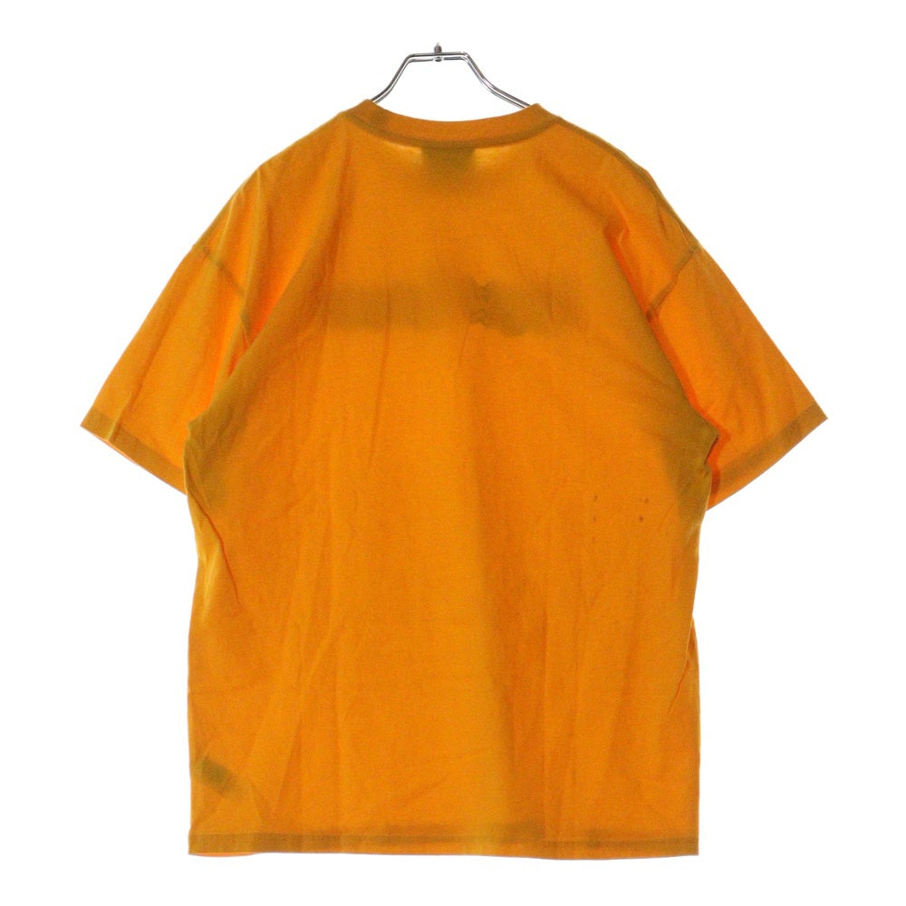 drew house(ドリューハウス) 21AW LOGO TEE フロントロゴプリント クルーネック半袖Tシャツ カットソー イエロー